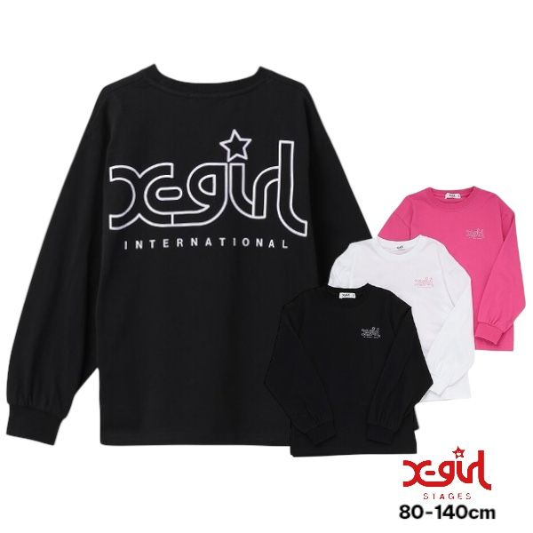 楽天市場】エックスガール Tシャツ X-girl FACE L/S TEE 長袖Tシャツ