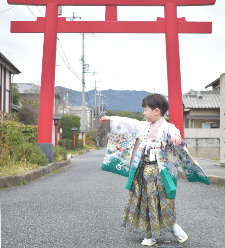 【レンタル】【5-0072】★期間限定クーポン発行中★七五三 着物 羽織 袴 ５歳 男の子 フルセット 七五三レンタル 七五三着物5歳 七五三着物 草履 懐剣 角帯 753着物 ４泊５日