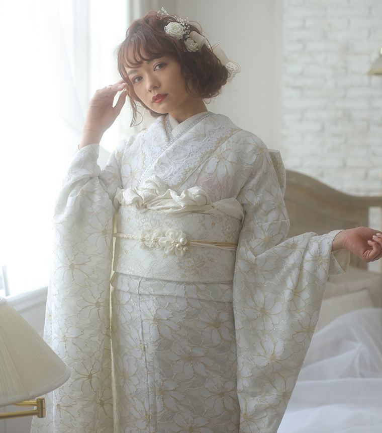 アンティーク　刺繍　半衿　半襟　正絹　縮緬　D2　着物　振袖　訪問着　着付 半襟 刺繍 振袖 おしゃれ 成人式 半衿 正絹| きもの館 創美苑