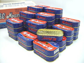 チュニジア産 オイルサーディン　缶詰（いわしのオリーブオイル漬）Oil Sardine in Olive Oil 125g (El Manar, Tunisia)　いわし　防災　非常食　備蓄　常備　保存食　海外産　輸入　万博　EXPO2025　チュニジアパビリオン｜地中海