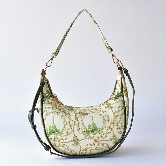 EASY SHOULDER BAG イージーショルダーバッグ レディースバッグ スカーフバッグ 軽量バッグ 一点もの 2WAYバッグ 三日月バッグ ラウンドバッグ 手持ち ショルダーバッグ 上品 習い事 セレモニー プレゼント 贈り物 ショルダー取り外し可能 誕生日Chicolatteチコラッテ