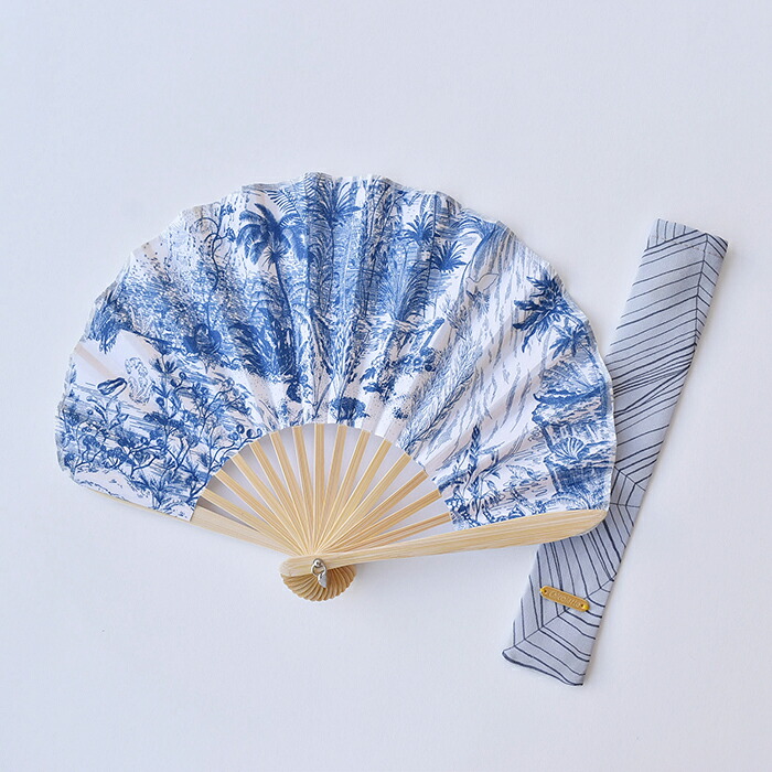 HAND FAN 扇子 せんす 一点もの扇子 スカーフ扇子 旅行 かわいい おしゃれ 人気 上品 新生活 習い事 プレゼント プチギフト 贈り物 ギフト 女性 誕生日 Chicolatte チコラッテ