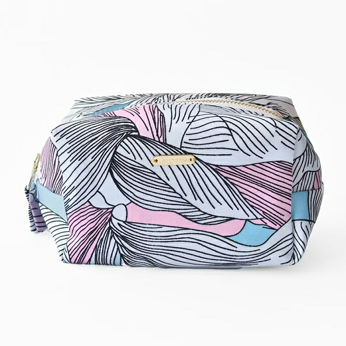 MIKO POUCH (M) ミコポーチ スカーフポーチ 一点ものポーチ マチあり ファスナーポーチ コスメポーチ 小物入れ 小物収納 バッグ整理 旅行 サニタリー メイク道具 化粧ポーチ メイクポーチ かわいい 洗える プレゼント プチギフト 贈り物 ギフト Chicolatte チコラッテ