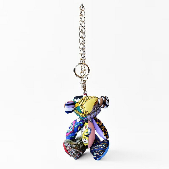 TEDDY CHARM テディチャーム スカーフ クマ チャーム パッチワーク テディベアくま ぬいぐるみ 一点もの かわいい おしゃれ 人気 上品 プレゼント プチギフト 贈り物 ギフト 女性 誕生日 手作業 Chicolatte チコラッテ 6,530円