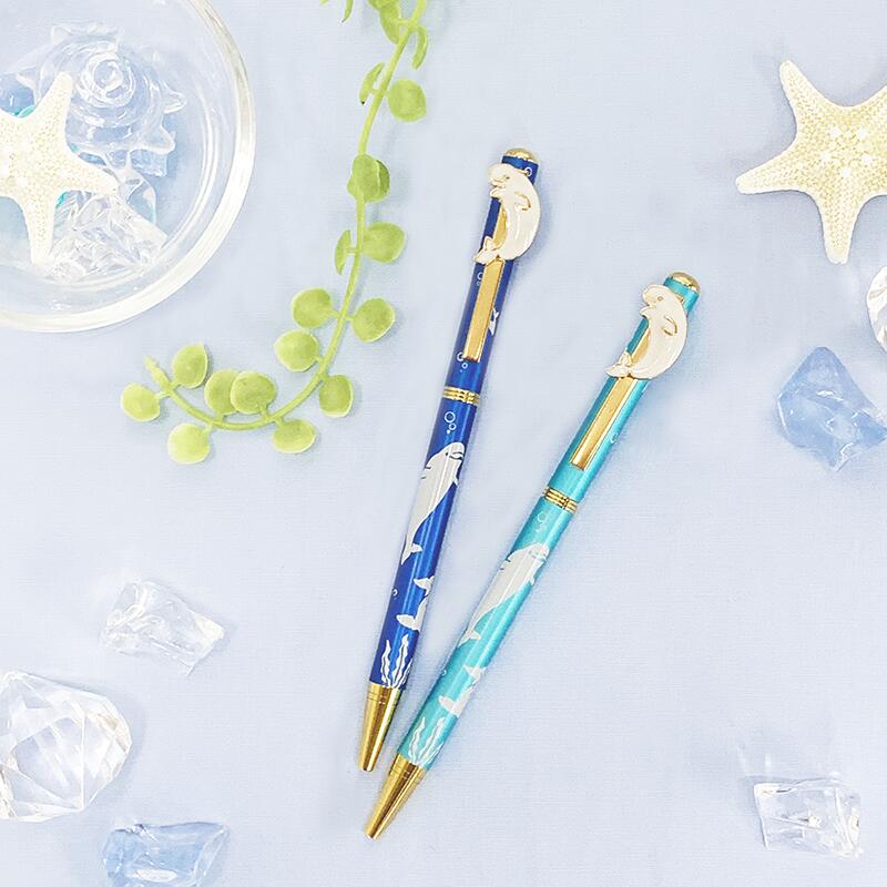 楽天市場】キラキラ ボールペン 花 アジサイ ( パープル / ホワイト