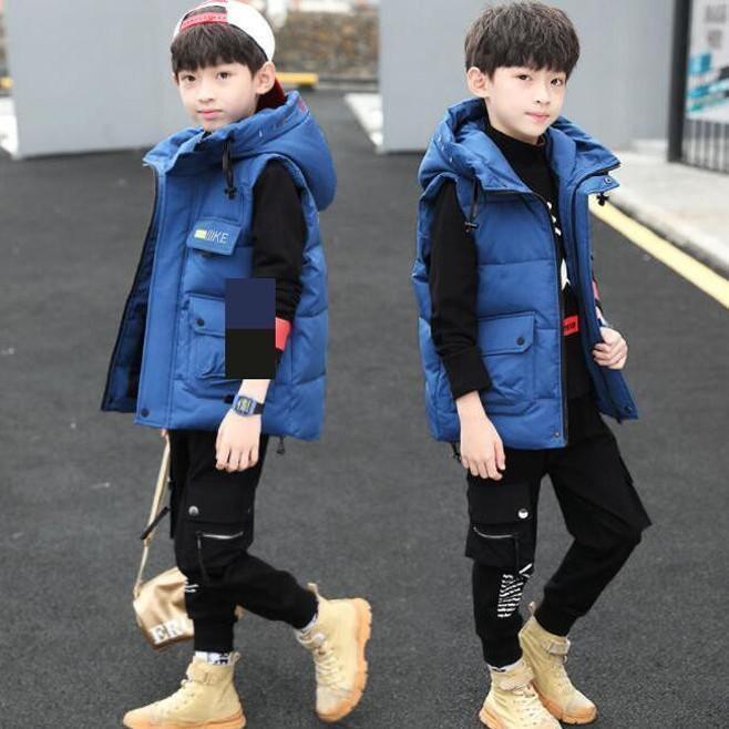 子供服 中綿ベスト キッズファッション 厚手 暖かい ダウン風ジャケット 女の子 男の子 秋冬 フード付け 子供ベスト｜千陽ストア