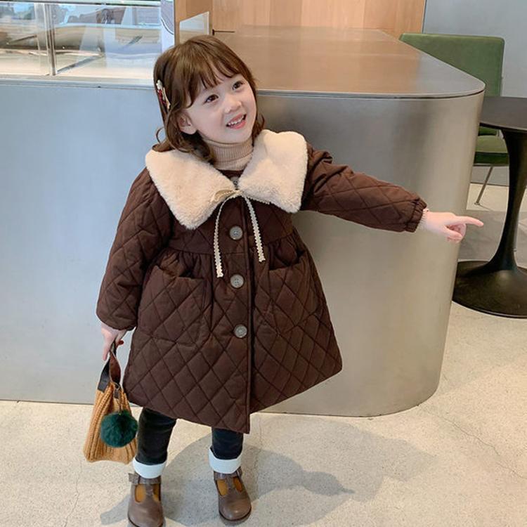 秋冬　ロングダウンコート キッズ ダウンコート ロング 子供 ダウンジャケット ロングコート アウター 中綿 軽量