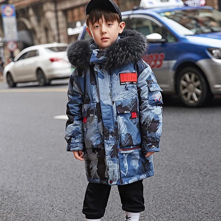 秋冬　ロングダウンコート キッズ ダウンコート ロング 男の子 フード付き 子供 ダウンジャケット ロングコート アウター ダウン 軽量｜千陽ストア