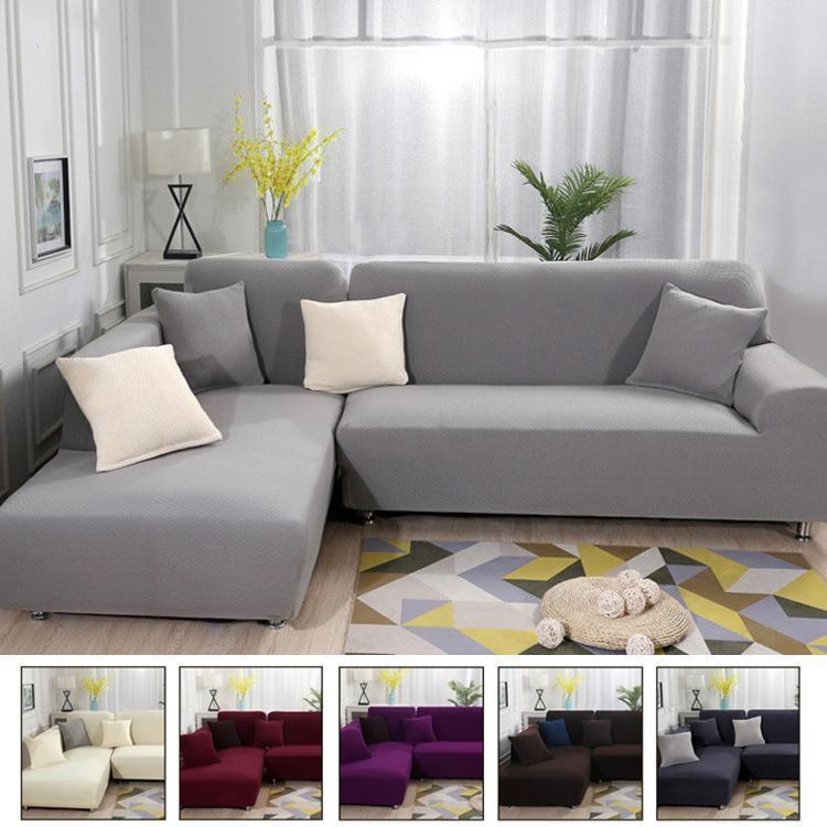 ソファーカバー おしゃれ 洋風 インテリア 汚れ防止 sofa cover 1-4人掛け ストレッチ 無地 長方形
