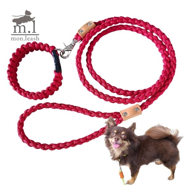 楽天市場】首輪 リード セット【 パラコード首輪 & 引き紐 / 3．レッド