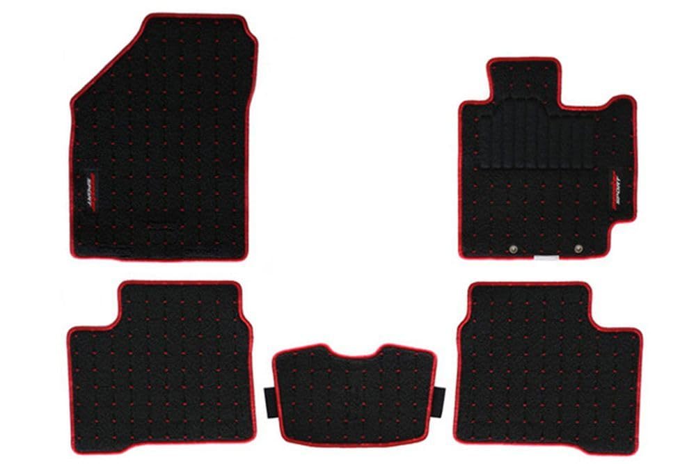 MONSTER SPORT フロアマット スイフトスポーツZC33S/スイフトZC13S/ZC43S/ZC53S/ZD53S/ZC83S/ZD83S用 ブラック&times;レッド 894550-7600M｜ちいさなしあわせストア 14,199円