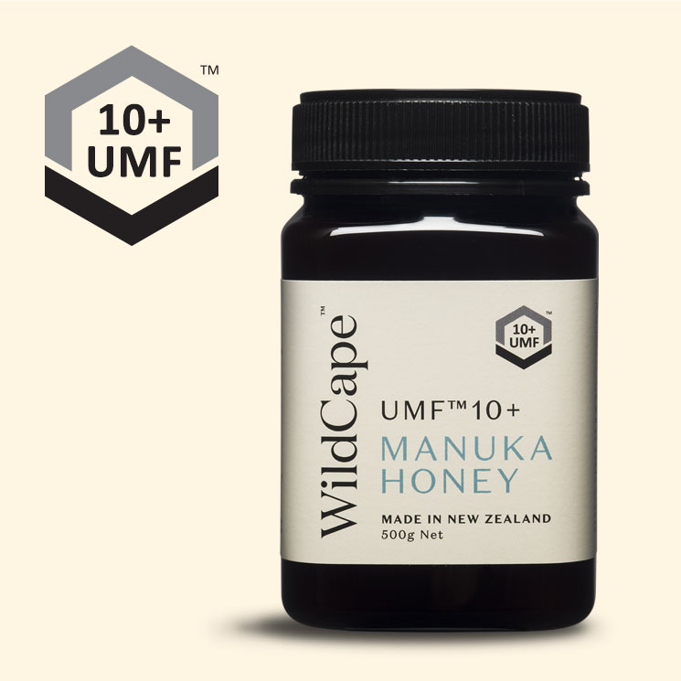 マヌカハニー＜中活性＞UMF【10+】500g★完全無農薬100％ピュア★ニュージーランド『Wild Cape』非加熱 無添加はちみつ｜地球洗い隊