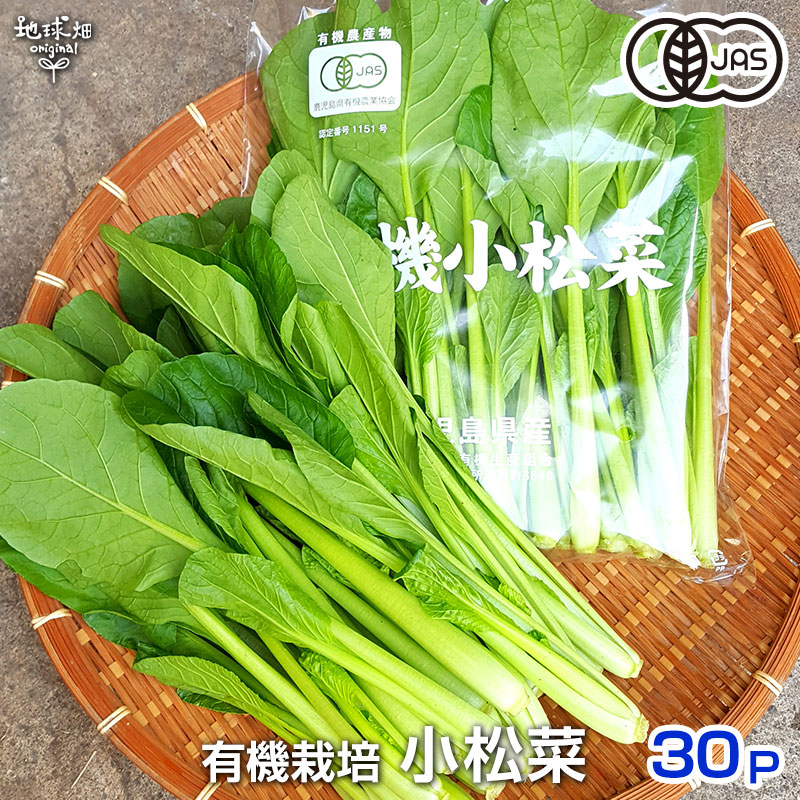 【楽天市場】小松菜 150g×10P 有機栽培 鹿児島県産 無農薬