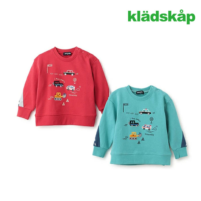 楽天市場】kladskap(クレードスコープ)乗り物×裾ボーダー長袖T