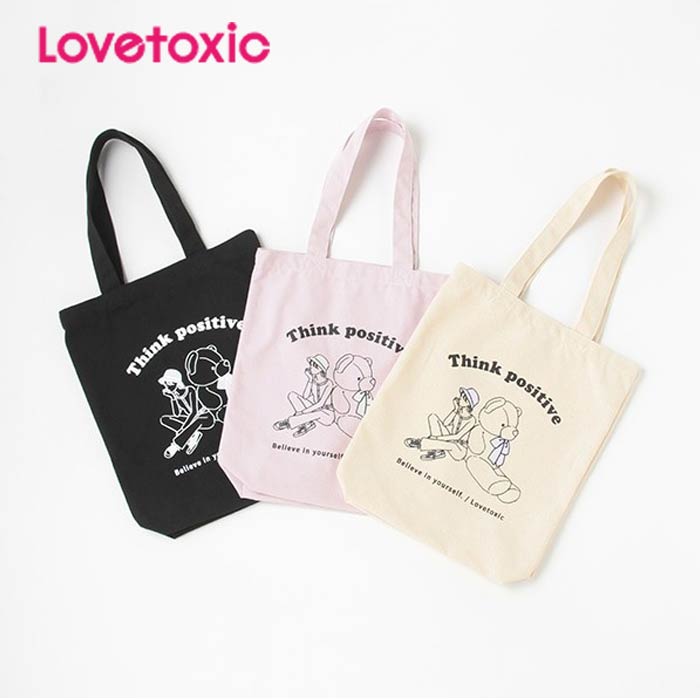 専門店 22ss ラブトキシック Lovetoxic イラスト縦型トート 14 Free メール便ok