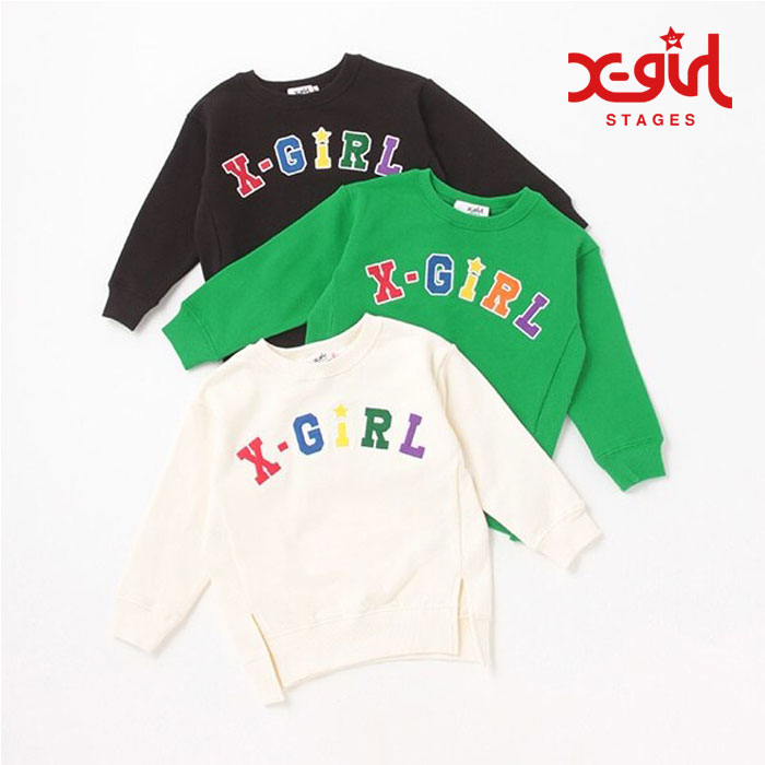 30％OFF)(22aw)X-girl Stages(エックスガールステージス)カラフルロゴ