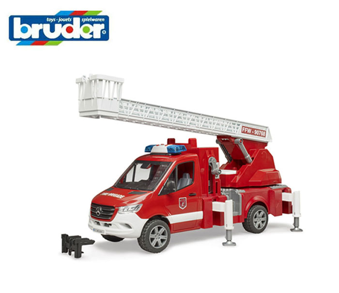 【安心の正規品】　ブルーダー　02673　MB消防車　【bruder】ベンツ　消防車　はしご車　メルセデスベンツ