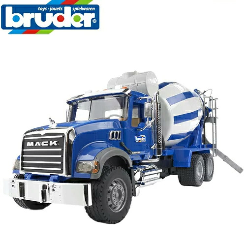 ♪【安心の正規品】　ブルーダー　02814　MACK　セメントミキサー車　【送料無料（北海道・沖縄県除く）】　bruder　ローリー　トラック　ミキサー車　ドイツ製｜チャイルドマロン 12,430円