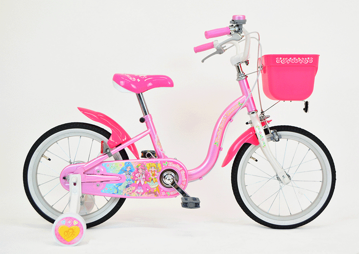 楽天市場 ヒーリングっとプリキュア１６インチ 完成品 自転車カバープレゼント Ides アイデス 子供用 幼児用自転車 チャイルドマロン