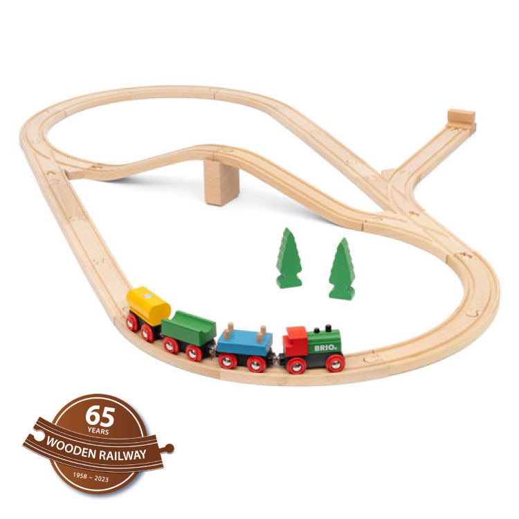 楽天市場】BRIO クラシックDXレールセット木のおもちゃ 知育玩具