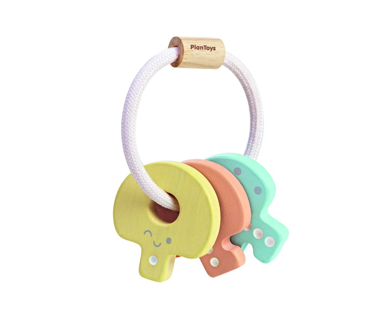 楽天市場 木のおもちゃ 知育玩具 1歳 1歳半 キーラトル パステルラトル カギ型ラトル がらがら ガラガラ おもちゃ 赤ちゃん ベビー こども 子供 子ども オモチャ ベビートイ 乳幼児 木 木製 木製玩具 玩具 音の出るおもちゃ 男の子 男 女の子 女 出産祝い 誕生日