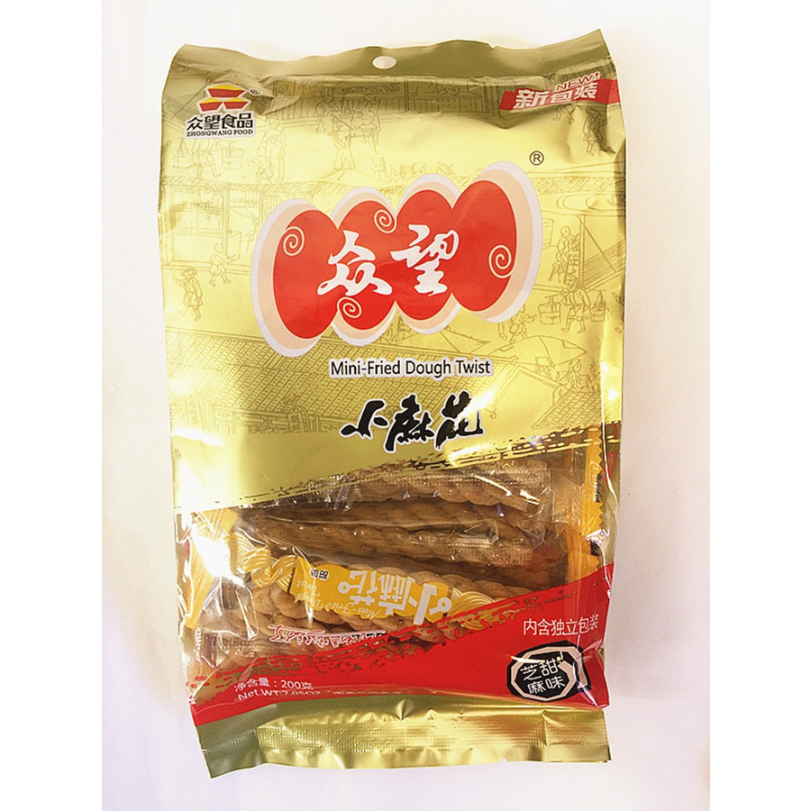 市場 良品舗子 香酥大麻花 麻花160g ツイストクラッカー 芝麻甜味 胡麻味