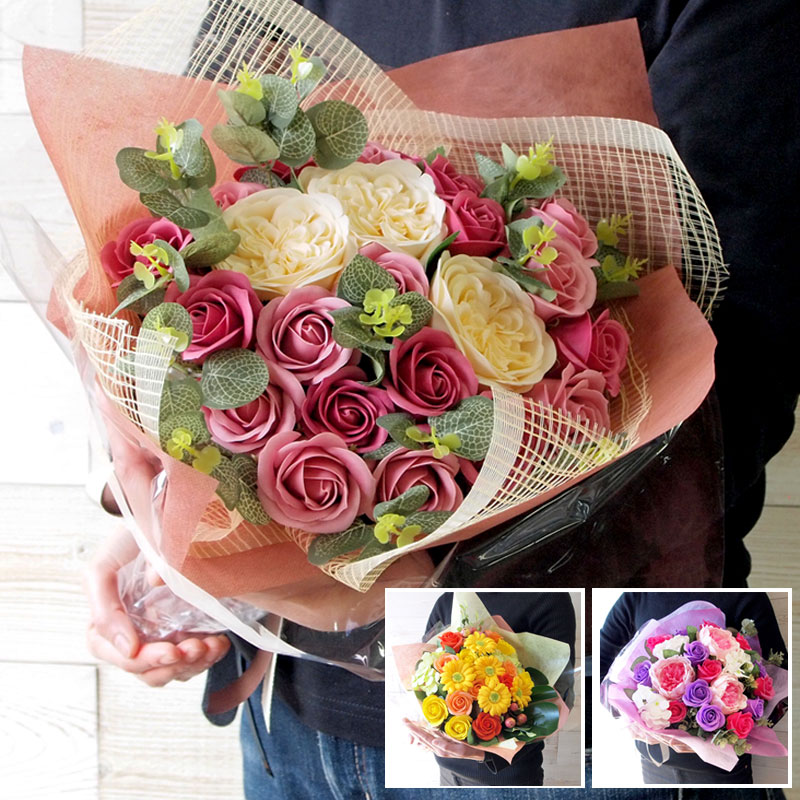 【楽天市場】ソープフラワー 花束（大） 送料無料 母の日