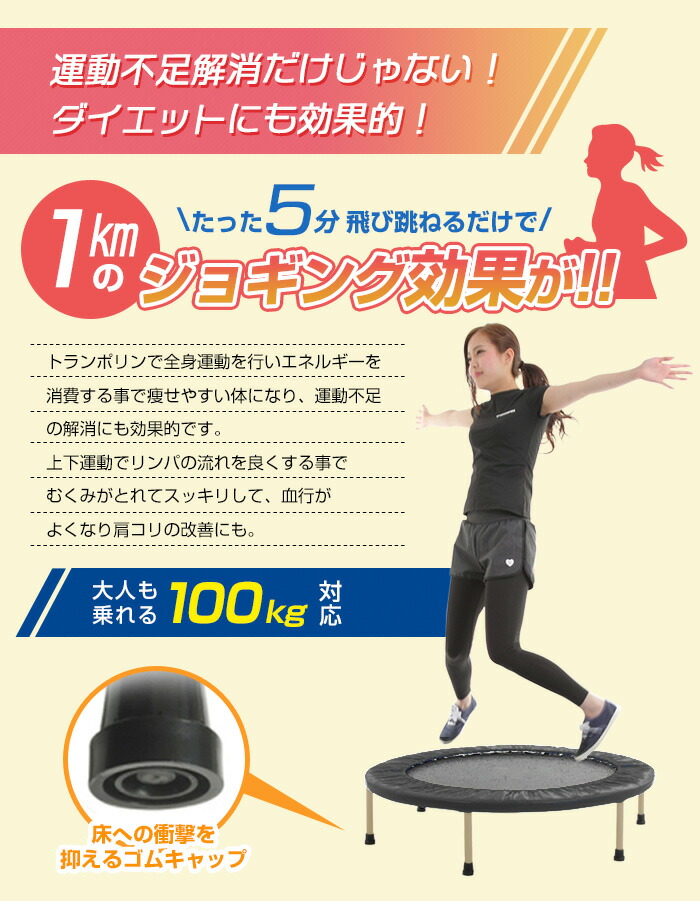 楽天市場 送料無料 40インチ ゴムバンドトランポリン 折りたたみ 家庭用 101cm 全5色 折り畳み式 耐荷重100kg 大人 子供 キッズ 室内 エクササイズ 医療機器と育児グッズのちゃいなび