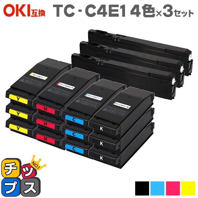 超目玉】 エントリーでP最大19倍 OKI オキ TC-C4E1 4色×3