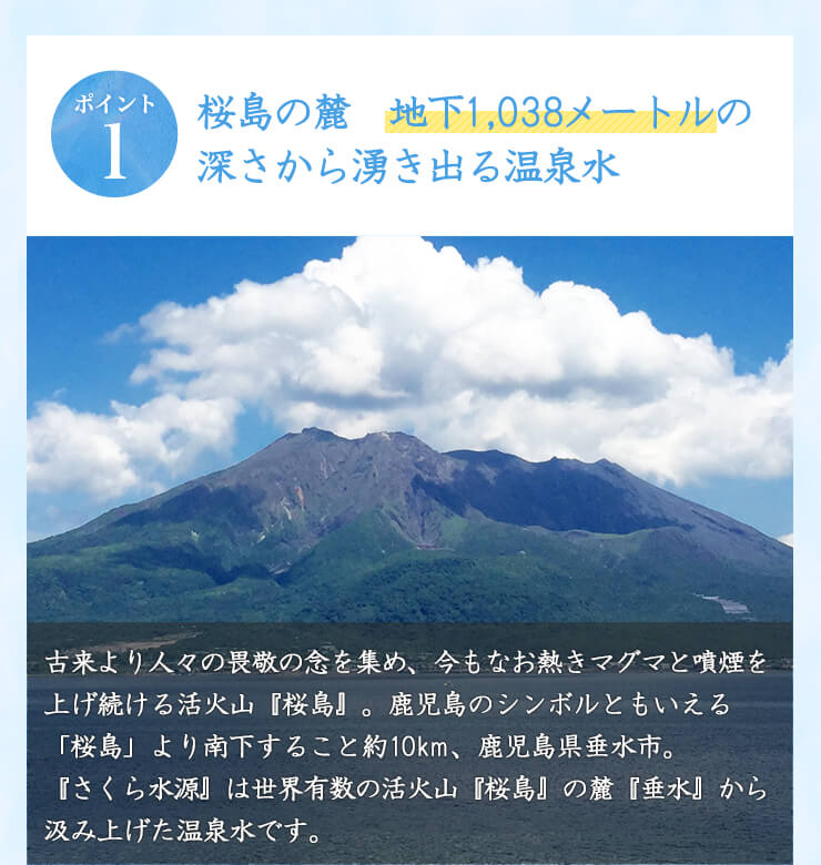 楽天市場 温泉水 鹿児島の天然温泉水 さくら水源 l 水l 送料無料 シリカ水 飲料水 飲む温泉水 九州 鹿児島 天然水 軟水 ミネラルウォーター 桜島 水 シリカ お中元 箱 健康 アルカリイオン水 地下水 国産 知覧一番山農園