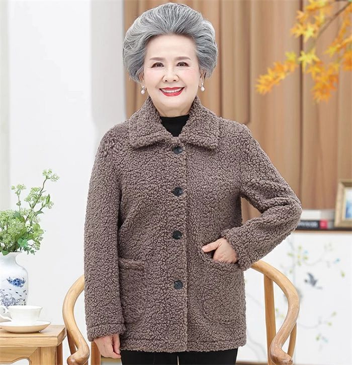 老人 女性 無地 70代 アウター 50代 お年寄り 婦人服 高齢者 80代 祖母 大人気 ミセス 60代 防寒服 冬服 おばあちゃん ゆったり