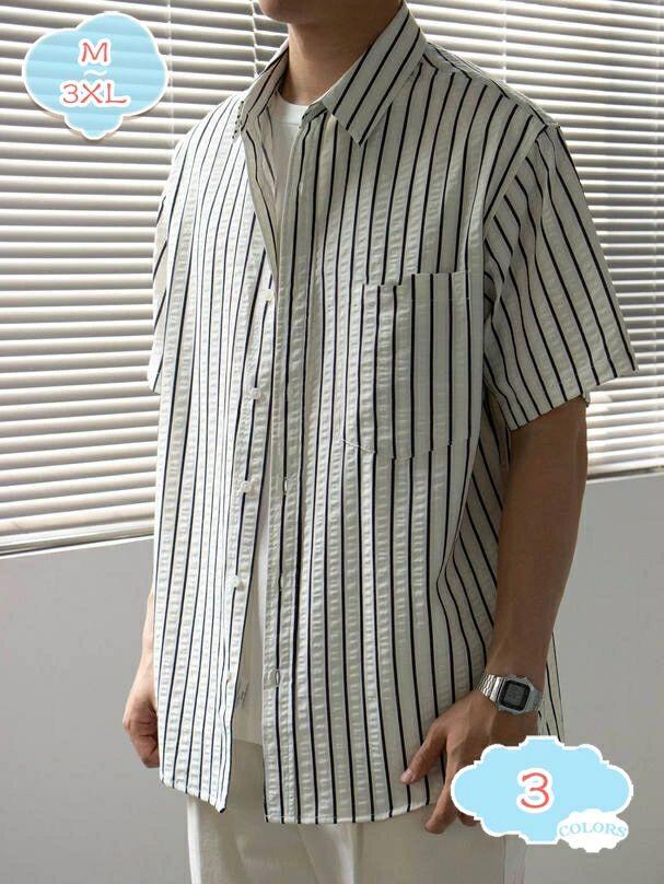 紳士服 春 シャツジャケット メンズ カジュアルシャツ 開襟 折襟 ボタンダウン 長袖 柔らかい 通気 防皺 ゆる 体型カバー 無地 おしゃれ ビジネス 春夏秋 ゴルフ トップス 羽織り 重ね着風 男性用 40代 20代 shopcp