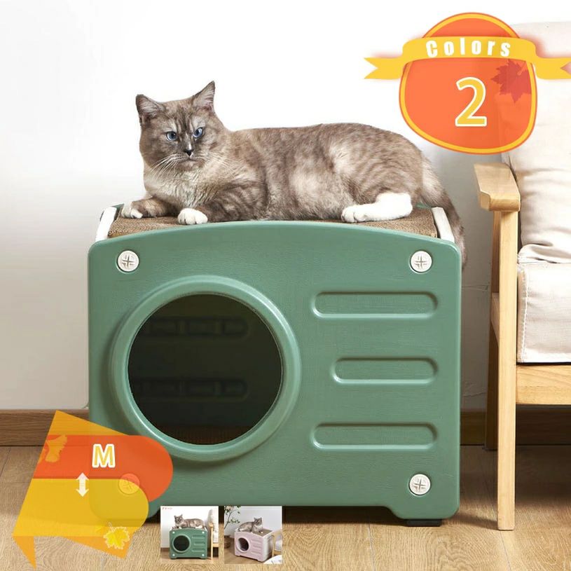 屋内・屋外兼用 洗える 組立簡単 小動物 子犬 猫 ペットハウス 庭用 小屋 ペット用品 洞窟 ベッド家具 耐候性 雨よけ 防寒 野良猫シェルター ドッグハウス 野良猫ハウス 防寒 外猫ハウス プラスチック 防水 屋外 ハウス 猫