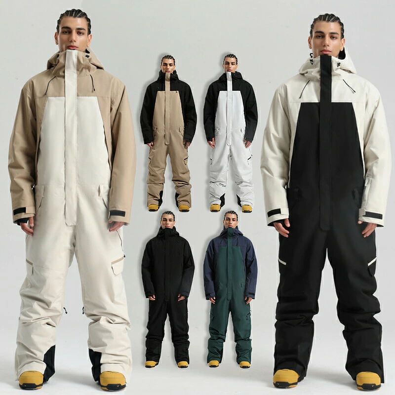 海外通販 ゆったり ユニセックス スノーボードスーツ スキー用ツナギ セットアップ ツナギ スキーウェアセット スノボウェア スキーウェア オールインワン レディース メンズ つなぎ スノーボードウェア