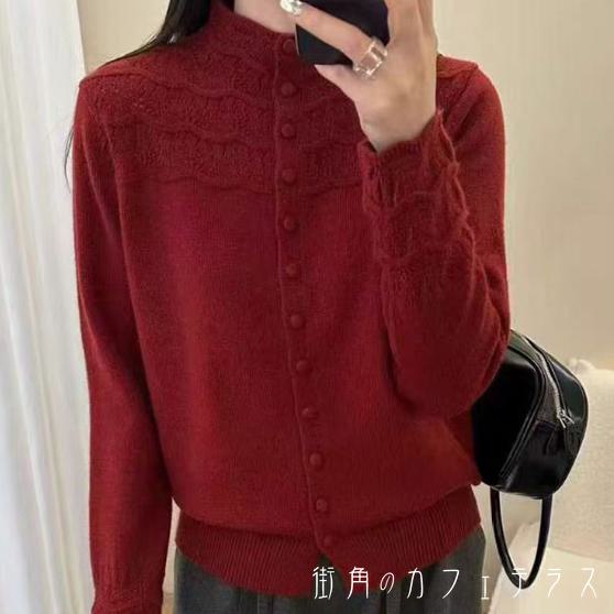 デート コンサバ ラフ お洒落 おしゃれ 上品 大人 カジュアル シンプル こなれ感 大人女子 大人可愛い かわいい 温かい あったか 防寒 厚手生地 ボタン フレア Aライン ハイネック 長袖 ゆったり ロング丈 ママ レディース 女性用 40代 30代 リブニット 7色 セーター