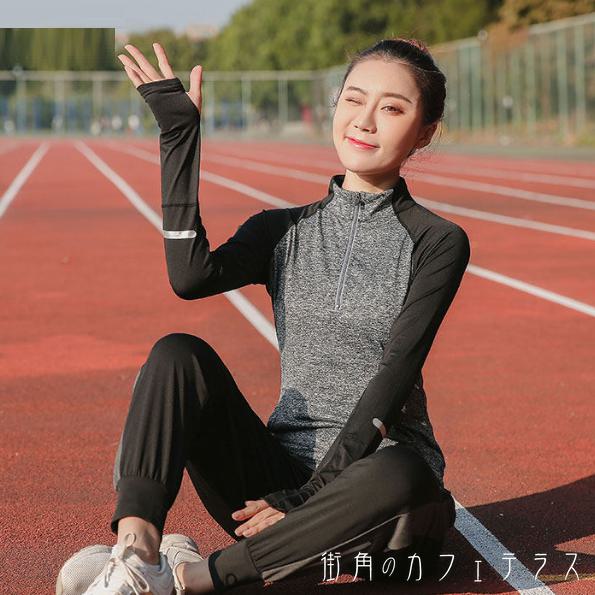 運動競技 填まるネス 駈けっくら 小股走り 体育館 形づくる 部活 瑜伽 運動すること 普段使い走り 40代 30代 おっ母さん お上さん用 レディース 時節受け答え オール時節 無地 スポーティ ヘルシー 心地よい 分かりやすい 好いたらしいめ ティーシャツ 太陽フレア A生産ライン Uのど首 長袖 2色 プルオーバー