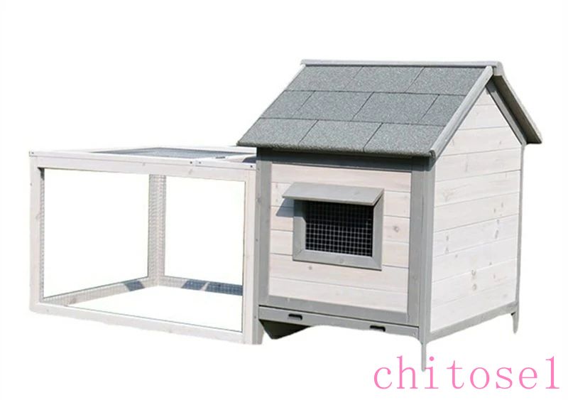 期間限定5%クーポン 鶏小屋鶏用ケージ家禽用ケージ鶏舎 ペットケージウサギケージ ケージ木製マルチレベルヘンハウス ネスティングボックス付き小動物ペットハウスの洗える耐候性家禽ケージ ラン 亜鉛メッキ金網 取り外し可能な底 chitose1