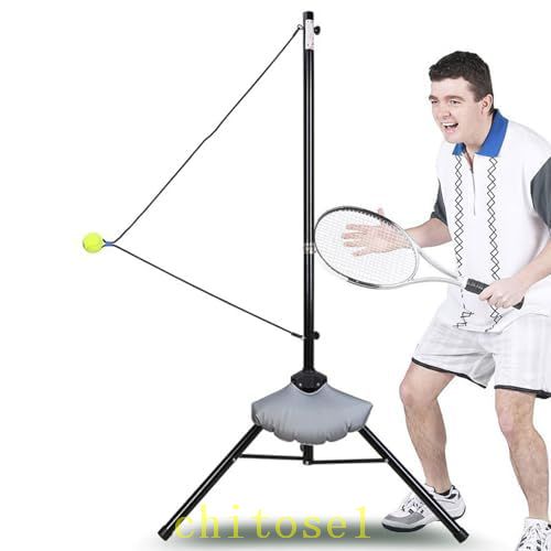 期間限定5%クーポン テニスボール テニス練習器具 テニス 練習 一人メタルテニストレーニング器具 テニスリバウンドツール chitose1 金属のテニスの訓練装置 ボール高さ調節可能 フォアハンド 自宅練習｜激安ショップ　チトセ