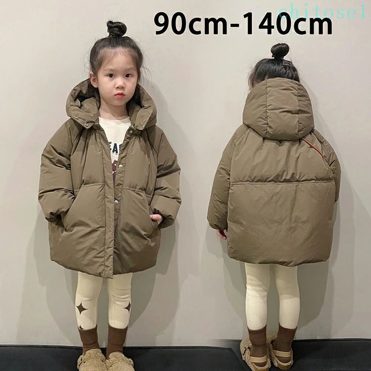 ダウンコート キッズ 女の子 男の子 子供服 冬 パーカー フード付き トレンチコート ジャケット ジャンパー アウター トップス 韓国子供服 ベビー服 おしゃれ 可愛い 暖かい 防寒 誕生日 プレゼント 90cm ダウンジャケット ロングコート