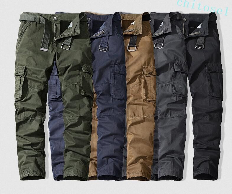 メンズズボン メンズボトムス ロンパン ストレート ワークパンツ イージーパンツ ミリタリーカーゴパンツ 軍パン メンズパンツ
