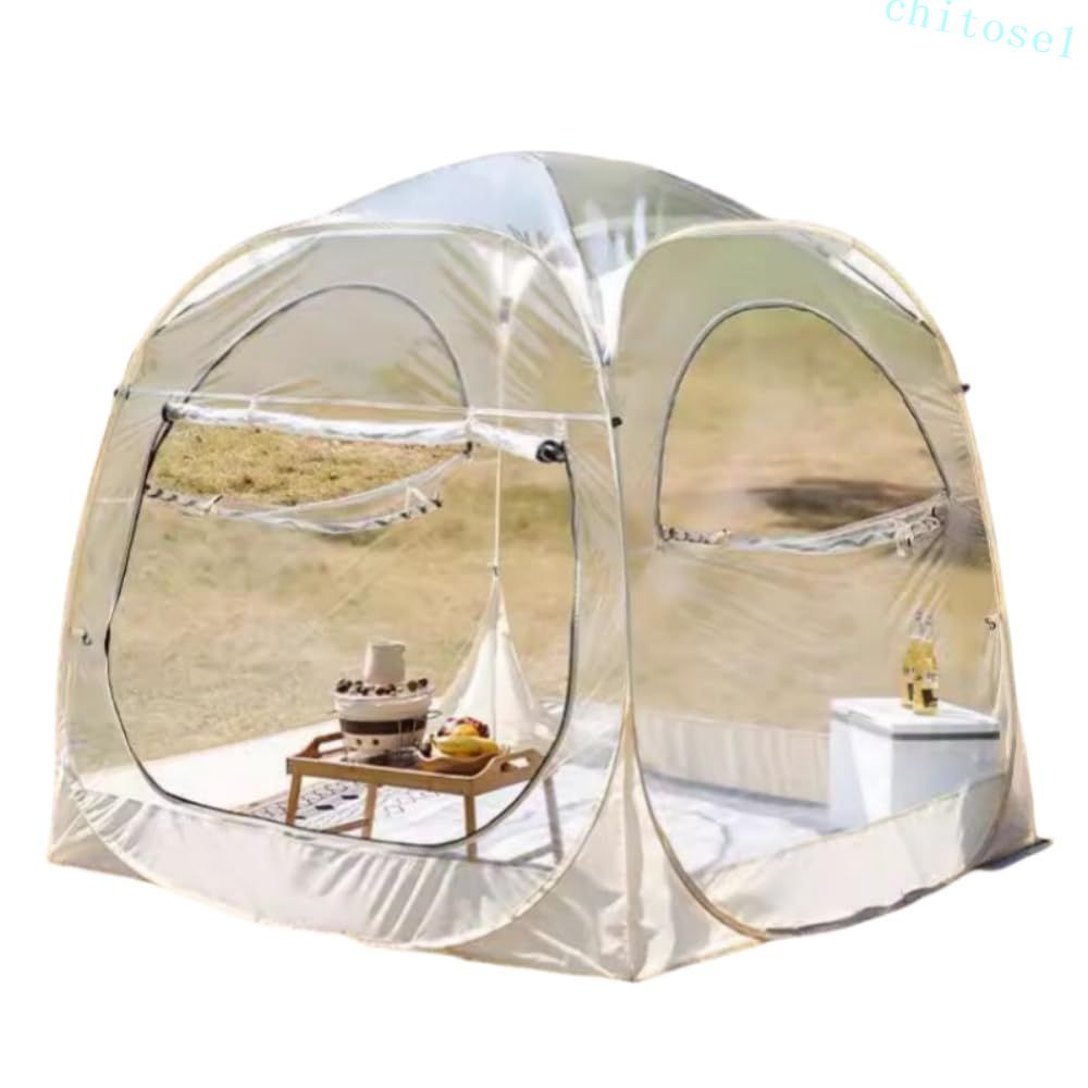 期間限定5%クーポン 透明テント ガーデンドームバブルテント 360°屋外透明テント キャンプ 星空観察 冬は暖かく 家族の集まり 便利 旅行 丈夫 耐久性 安定性 快適 雰囲気 PVC 2～3人用 4～5人用