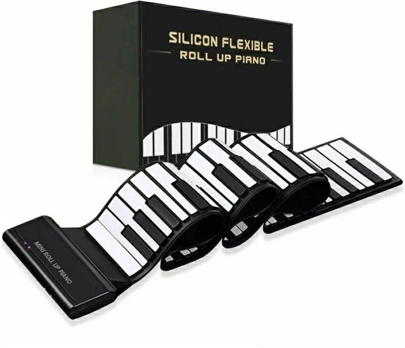 期間限定500円クーポン a60ロールピアノ 88鍵盤 電子ピアノ キーボード イヤホン/スピーカー対応 折り畳み USB 持ち運び ロールアップピアノ 初心者向けセット 編曲/練習/演奏