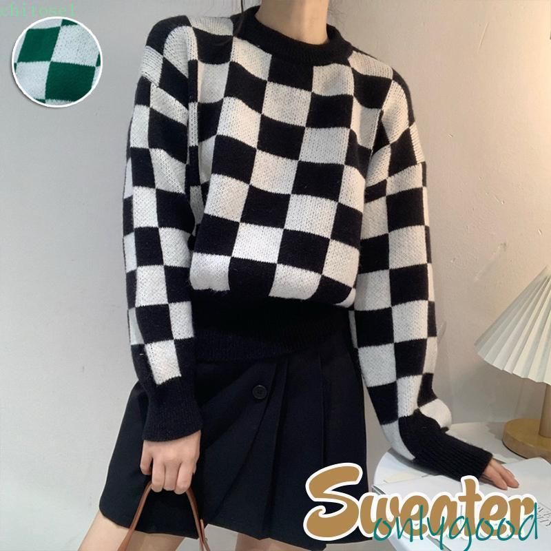 継続期間押さえる5%クーポン券 スウェーター レディース 秋服 冬 ニットソー 長袖 トップス 編み物 chitose1 チェッカーゲーム盤 U素っ首 インスタ映え 通い 成年者好いたらしい 生あたたかい 真冬 着痩せ 3色 身寄り用 多役立つこと 実用的