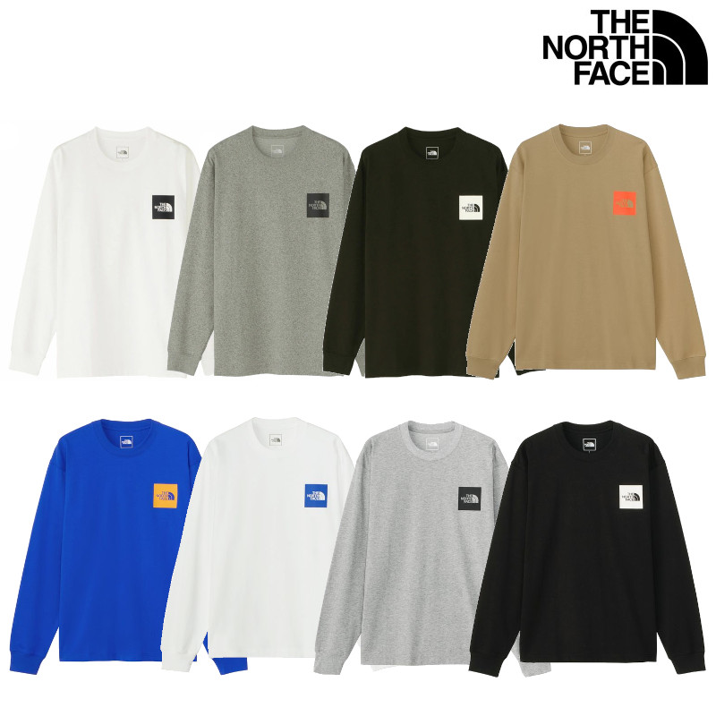THE NORTH FACE ザ・ノース・フェイス ロングスリーブスクエアロゴティー L/S Square Logo Tee NT82334 ユニセックス 2024AW メール便対応 ノースフェイス