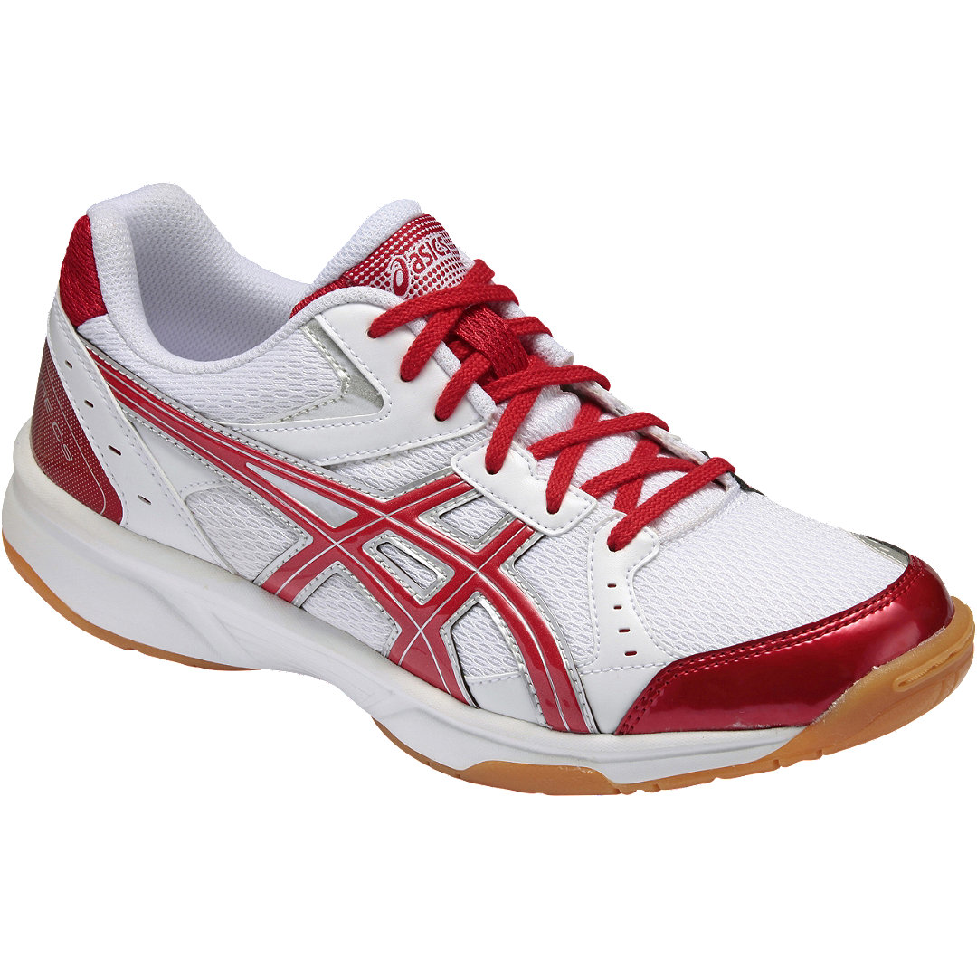asics red and white