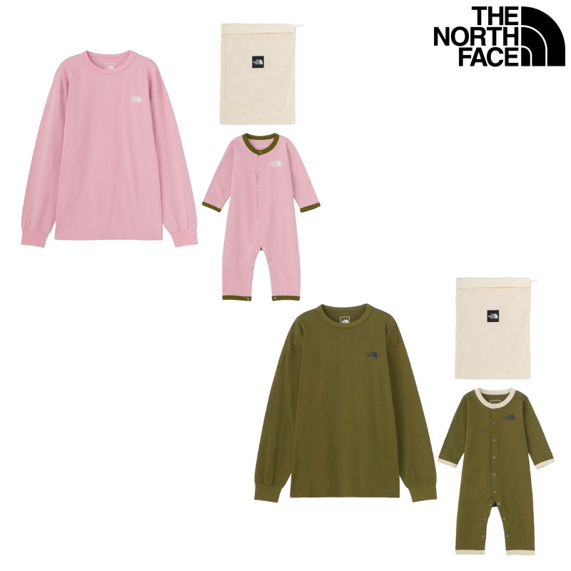 THE NORTH FACE ザ・ノース・フェイス CRロングスリーブティー＆ベビーロンパースセット NTM82301 ユニセックス ベビー 2024AW ノースフェイス