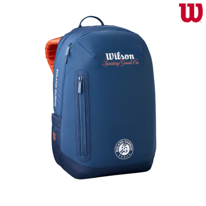ウイルソン ローランギャロス セッションドソワレ バックパック リュック RG SESSION DE SOIREE BACKPACK WR8054001001 ネイビー 2026SS テニス ラケット2本まで収納可