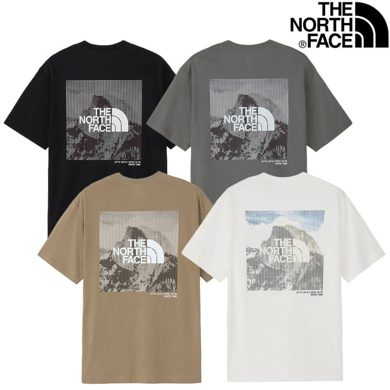 THE NORTH FACE ザ・ノース・フェイス ショートスリーブハーフドームデジタルスクエアロゴティー NT32657 2026SS ノースフェイス メール便対応