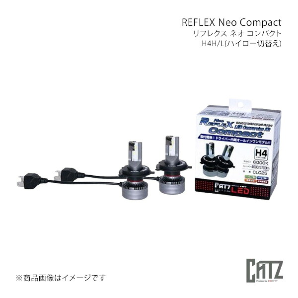 CATZ キャズ REFLEX Neo Compact(リフレクス ネオ コンパクト)6000K LEDヘッドライト Lo AZワゴンカスタムスタイル MJ23S 純正:H4 CLC25