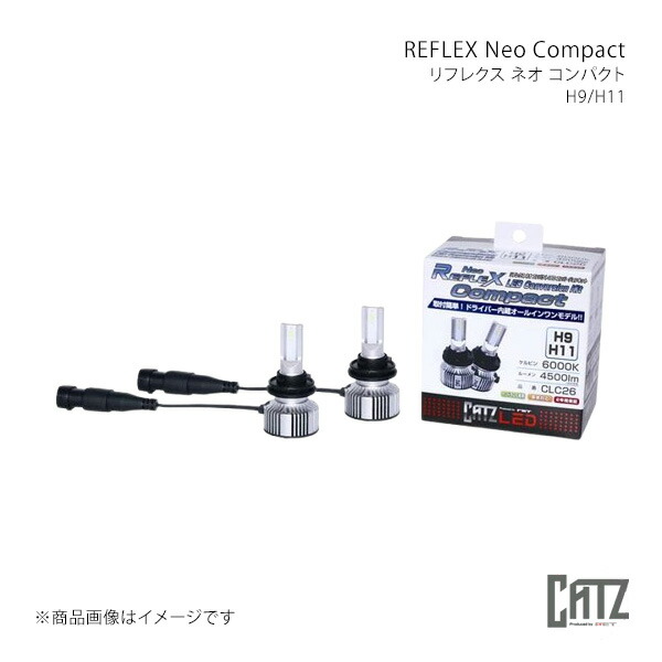 CATZ キャズ REFLEX Neo Compact(リフレクス ネオ コンパクト)6000K LEDヘッドライト Hi アクア NHP10 純正:H11 CLC26